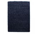 Tapis Poils Longs Shaggy 60x110 Rectangle Tissé Bleu Marine Motif Uni Uni L