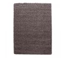 Tapis Poils Longs Shaggy 80x150 Rectangle Tissé Taupe Motif Uni Uni L