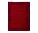 Tapis Poils Longs Shaggy 60x110 Rectangle Tissé Rouge Clair Et Rouge Foncé