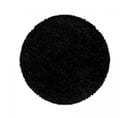 Tapis Shaggy 80x80 Rond Uni I Noir