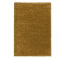 Tapis Poils Longs Shaggy 60x110 Rectangle Tissé Or Motif Uni Uni I