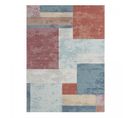 Tapis Exterieur 200x280 Soyeux C Bleu, Orange, Rose, Écru