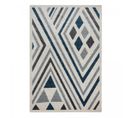 Tapis Chambre 120x160 Tissé Noir Et Gris Rectangle Motif Ethnique Solga A