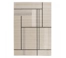 Tapis Chambre 120x170 Tissé Marron Et Beige Rectangle Motif Géométrique