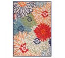 Tapis Exterieur 200x290 Chimeka Bleu, Beige, Orange, Rouge