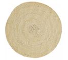 Tapis Jute Ø120cm Rond Tissé Beige Ago