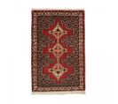 Authentique Tapis D'orient 72x100 Fait Main En Laine Multicolore Senneh