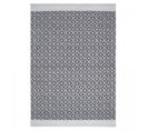 Tapis Kilim 200x290 Recyklima Noir, Blanc