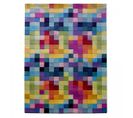 Tapis Chambre 80x150 Fait Main En Laine Multicolore Rectangle Motif Damier Axel