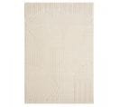 Tapis Chambre 120x170 Tissé Crème Rectangle Motif Simple Cernan