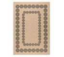 Tapis Extérieur 160x230 Tissé Kilim Noir Jute Art H