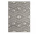 Tapis Salle à Manger 160x230 Tissé Gris Rectangle Motif Ethnique Droua