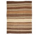 Authentique Tapis D'orient 177x201 Kilim Fait Main En Laine Marron Et Beige Antik 5