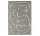 Tapis Shaggy 120x170 Amore 9 Gris, Écru