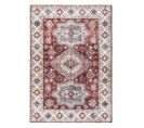 Tapis Grand Salon 200x290 Tissé Rouge Et Crème Rectangle Motif Oriental Vivace 2