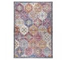 Tapis Grand Salon 200x290 Tissé Violet Et Gris Rectangle Motif Ethnique Vivace 5