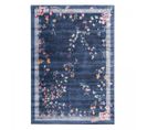 Tapis Salon 120x170 Tissé Bleu Et Rose Rectangle Motif Floral Vivace 8