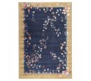 Tapis Grand Salon 200x290 Tissé Beige Et Bleu Rectangle Motif Floral Vivace 7