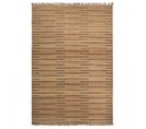 Tapis Jute 300x400 Fait Main Marron Et Noir Tasnim