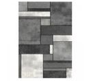 Tapis Couloir 40x60 Tissé Gris Rectangle Motif Géométrique Geome