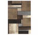 Tapis Grand Salon 280x380 Tissé Beige Rectangle Motif Géométrique Geome