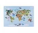 Tapis Enfant 140x200 Lavable 30° Playmap Bleu