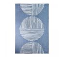 Tapis Exterieur 120x170 Ex1 Tum Reversible Bleu, Écru