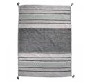 Tapis Kilim 160x230 Tive Gris, Noir