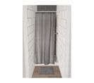 Rideau Spécial Douche Gris 120 X 180 Cm Anneaux Inclus