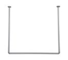 Barre De Douche Tringle Forme U 80 X 80 X 80 Cm En Aluminium Chrome