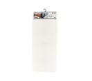 Grand Tapis De Salle De Bain Double Vasque En Microfibre Blanc 50 X 120 Cm