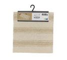 Tapis De Salle De Bain En Coton Naturel et Beige 45 X 90 Cm