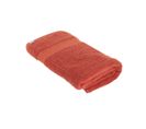 Drap De Bain Tissu Éponge 100% Coton Terracotta 90 X 150 Cm