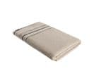 Drap De Bain 100% Coton Bicolore Beige Et Noir 70 X 130 Cm