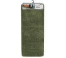 Grand Tapis De Salle De Bain Double Vasque En Microfibre Vert Kaki 50 X 120 Cm