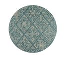 Tapis Extérieur Rond - 200cm - Turquoise - 100% Polypropylène Résistant Aux Uv - 800gr/m2 - 192 000