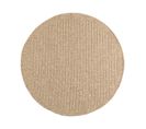 Tapis Extérieur Rond - 120cm - Naturel - 100% Polypropylène Résistant Aux Uv - 1400 Gr/m2 - Eden