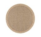 Tapis Extérieur Rond - 160cm - Naturel - 100% Polypropylène Résistant Aux Uv - 1400 Gr/m2 - Kafé