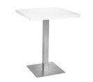 Table De Bar - Table Bistrot En Mdf Blanc - 60x60x75 cm