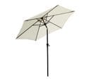 Parasol De Jardin Inclinable Perle – Crème Et Noir