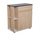 Desserte De Cuisine Multi-rangement France Beige