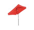 Parasol Inclinable Carré Drink Rouge