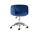 Chaise De Bureau Design Wheel Bleu Roi