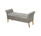 Banquette 2 En 1 Terry Gris Clair