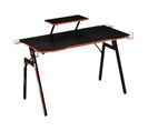 Bureau Gaming Harvey Noir Et Rouge