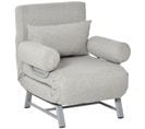 Fauteuil Chauffeuse Convertible Virgil Gris