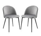 Lot De 2 Chaises Design Beatrice Grises