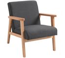 Fauteuil Lounge Fano Gris