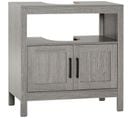 Meuble Sous-vasque Walsall Aspect Bois Gris