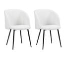 Lot De 2 Chaises Design Nikola Noir Et Blanc